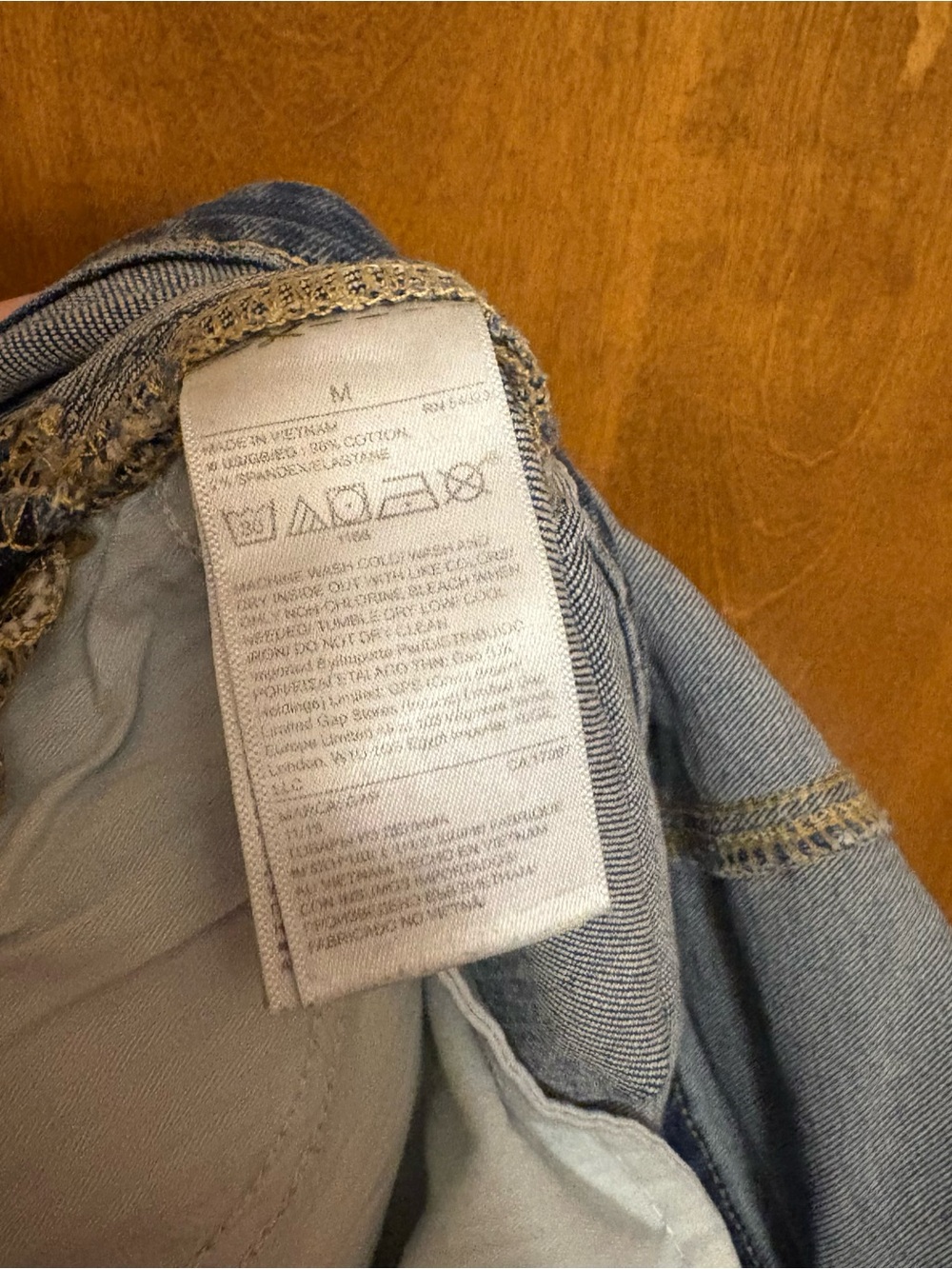 Gap Denim 1969 Maternity Overall Shorts Bibs with Front Pocket M - Picture 7 of 7
